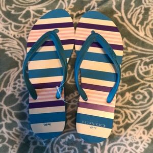 Coach flip flops